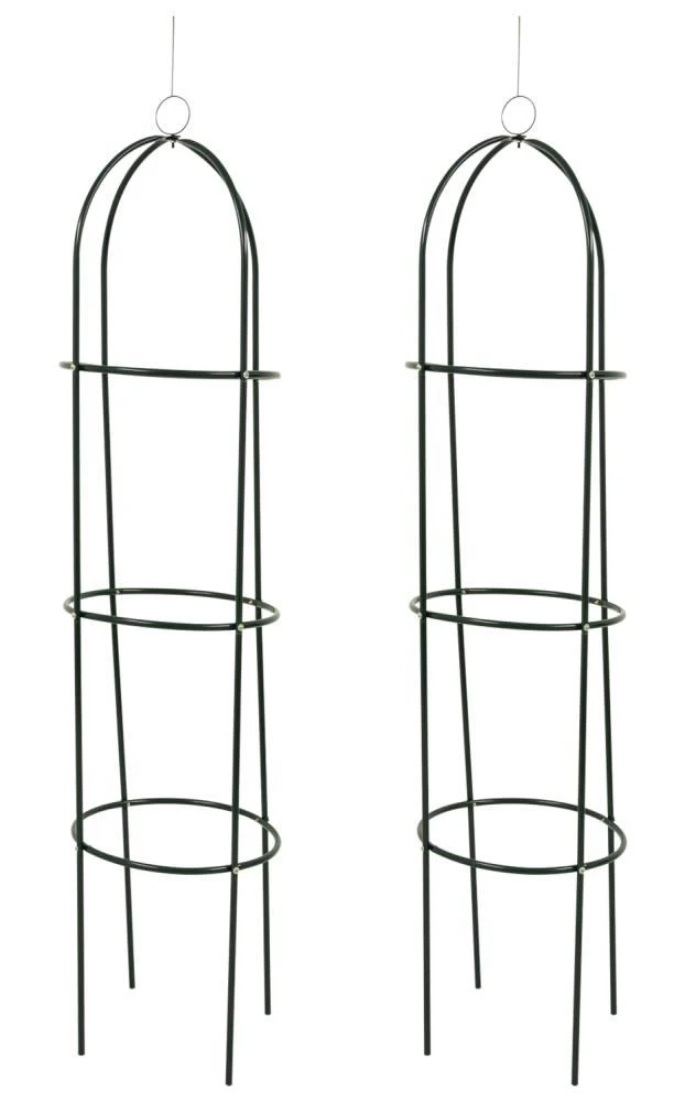 Woodside Irstead Metal Garden Obelisk, Steel Climbing Plant Support Cage, Pack Of 2 3 Woodside Irstead Metal Garden Obelisk, Steel Climbing Plant Support Cage, Pack Of 2