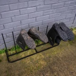 Woodside Steel Wellington Boot Rack 4 Pairs Walking Shoe Storage Stand 10 Woodside Steel Wellington Boot Rack 4 Pairs Walking Shoe Storage Stand -Outdoor Living Shop XRCNZPM500R