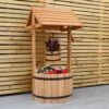 Woodside Wooden Ornamental Garden Plant/Flower Wishing Well Planter -Outdoor Living Shop XWD1Z2FKWR3