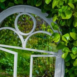 Woodside Acton Large Decorative Arched Outdoor Garden Mirror, 66.5cm X 97.5cm -Outdoor Living Shop YKTDONX5XLK
