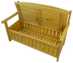 Woodside Hunsett 2 Seater Garden Patio Bench, Outdoor Wooden Loveseat With Storage 17 Woodside Hunsett 2 Seater Garden Patio Bench, Outdoor Wooden Loveseat With Storage -Outdoor Living Shop YNQR3RA4EML