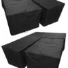 Woodside Black L Shape Outdoor Dining Waterproof Patio Set Cover Rattan -Outdoor Living Shop ZMZ5K0RIJAJ